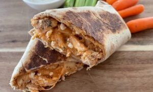 Healthy Buffalo Chicken Wrap With High Protein