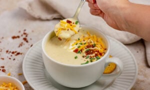 Crockpot Loaded Baked Potato Soup (Macro-Friendly!)
