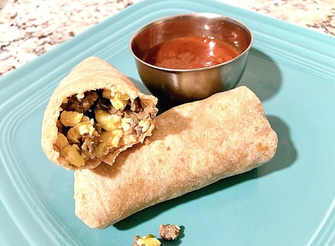 breakfast burrito meal prep