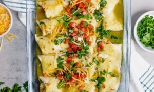 Macro Friendly Chicken Enchiladas (High Protein)