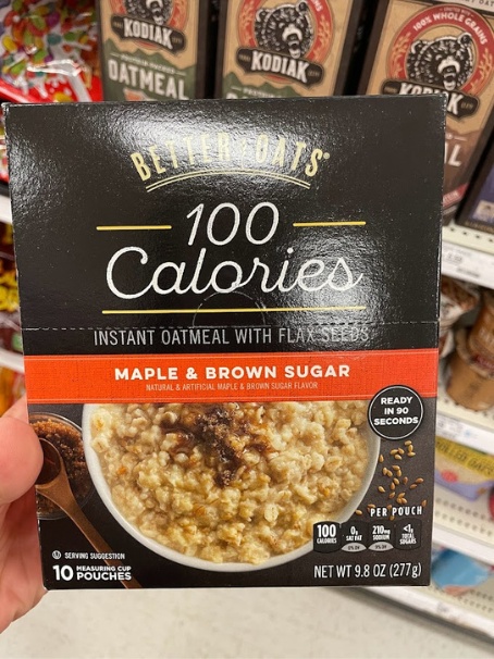 100 calories oatmeal