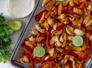 Sheet Pan Chicken Fajitas