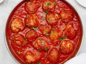 Macro Friendly Turkey Ricotta Stuffed Meatballs