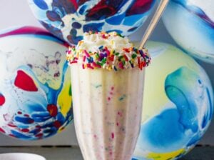 Birthday Cake Protein Milkshake
