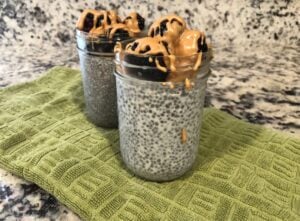 Blackberry & Peanut Butter Chia Pudding