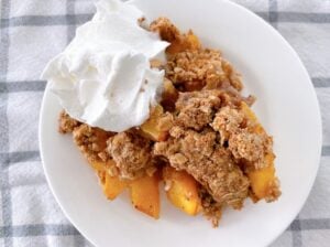 Macro Friendly Peach Crisp