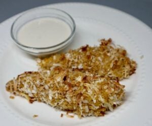 Healthy Whole Grain Toasted-Coconut Breaded Chicken