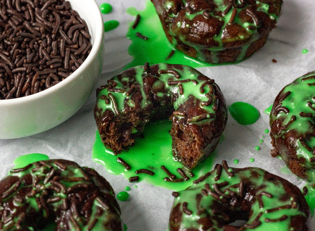 mint chocolate protein donuts yummy