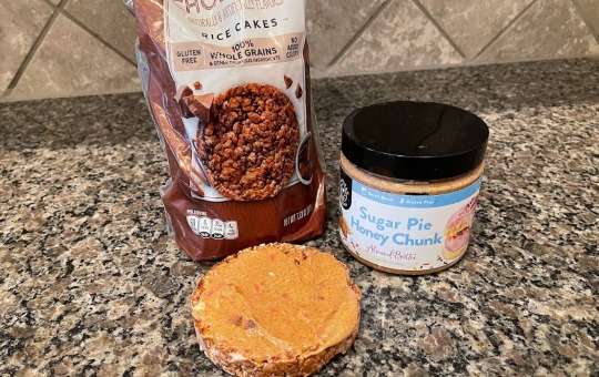 rice cake peanut butter - macro friendly snack