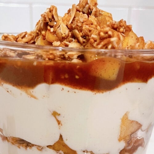 Apple Cinnamon Protein Parfait
