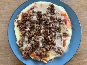 High Protein Taco Pizza