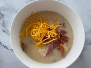 Macro-Friendly Chicken Bacon Ranch Soup
