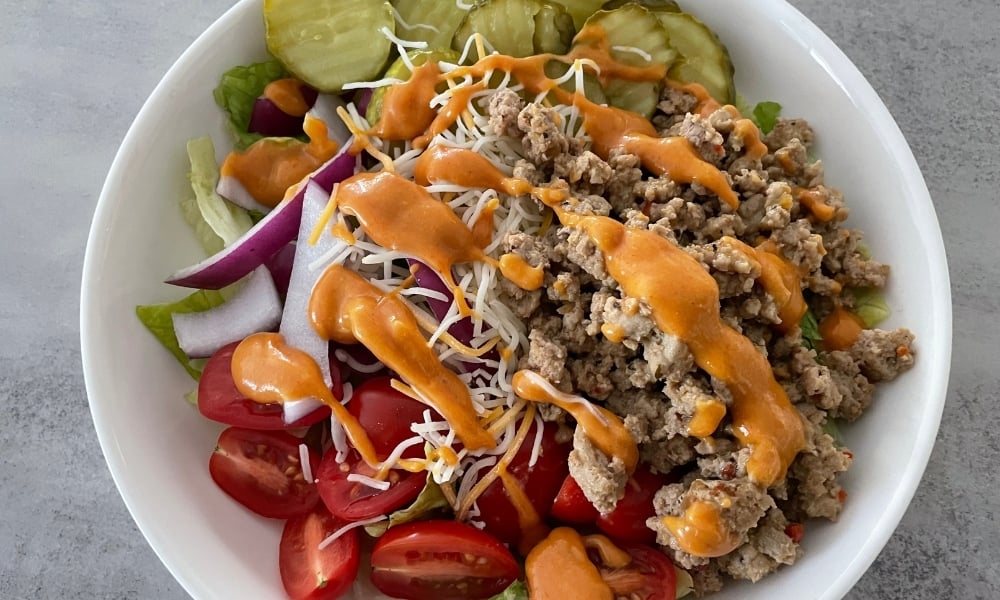 Loaded Turkey Burger Bowls