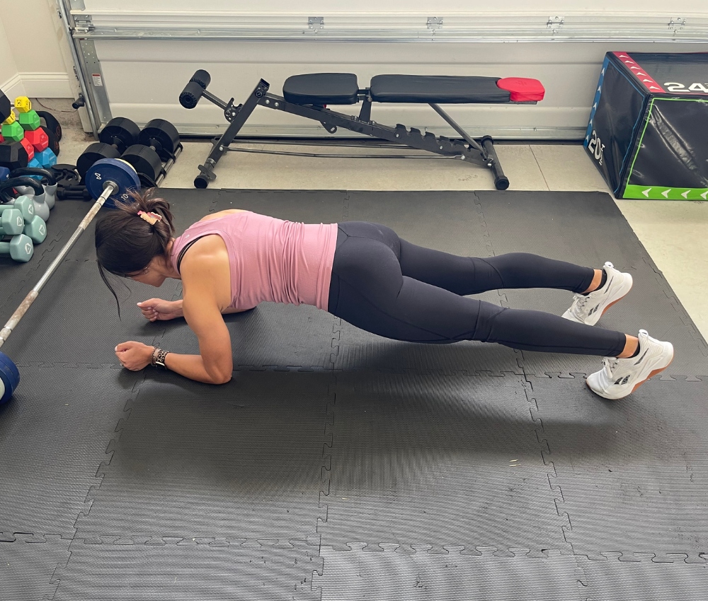 plank exercise position