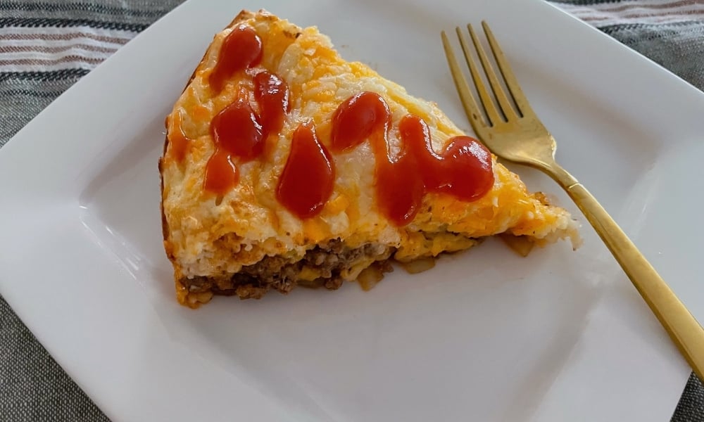 Healthier Cheeseburger Pie Macro-Friendly Cheeseburger Pie