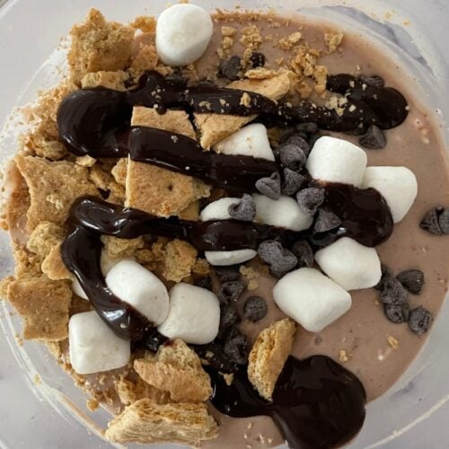 Hot Cocoa Yogurt Bowl high protein