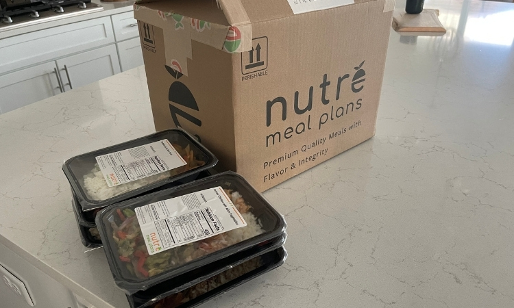 nutre meals stacked on my kitchen counter
