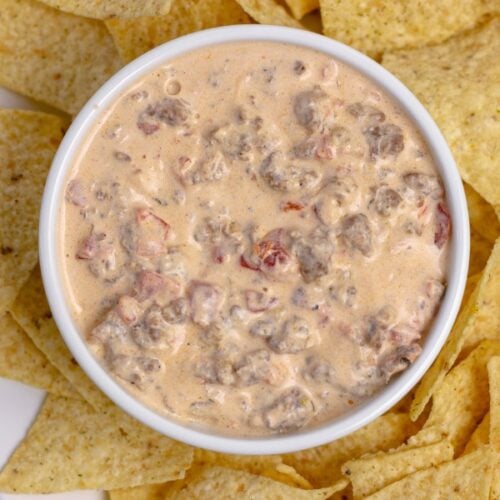 high-protein sausage dip with only 3 ingredients