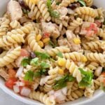 Macro Friendly Chicken Taco Pasta Salad