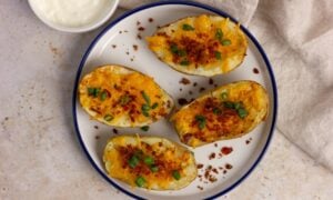 Macro-Friendly Loaded Potato Skins