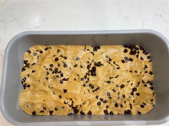 Copycat Perfect Bars in baking pan