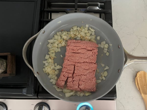 ground turkey added