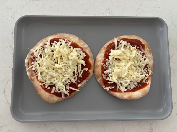 adding the cheese