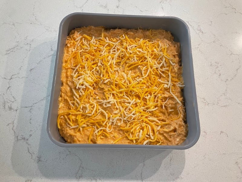 buffalo chicken dip in baking pan buffalo chicken dip in baking pan