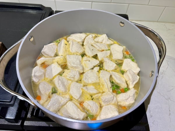 cooking the dumplings