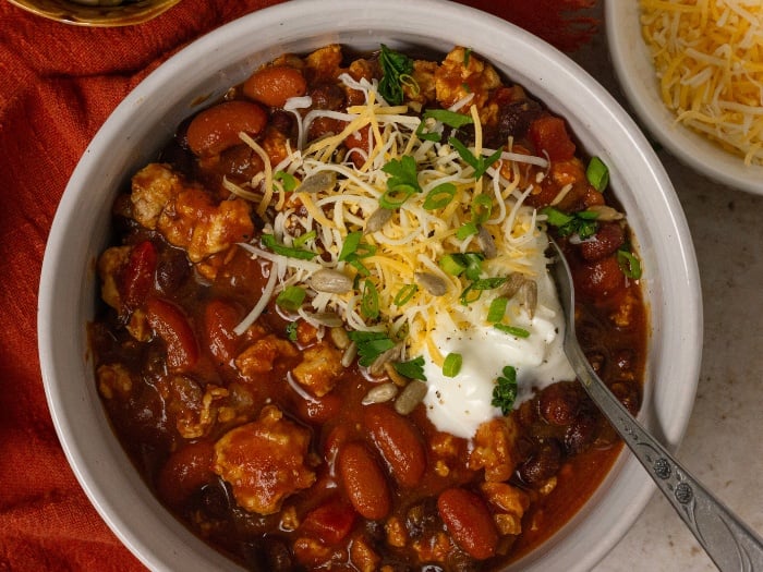 macro friendly pumpkin chili