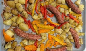Sausage and Potato Sheet Pan Dinner (High Protein)