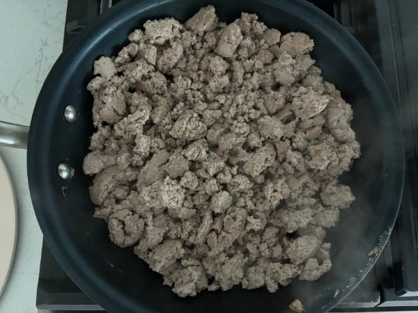 cooking the ground turkey