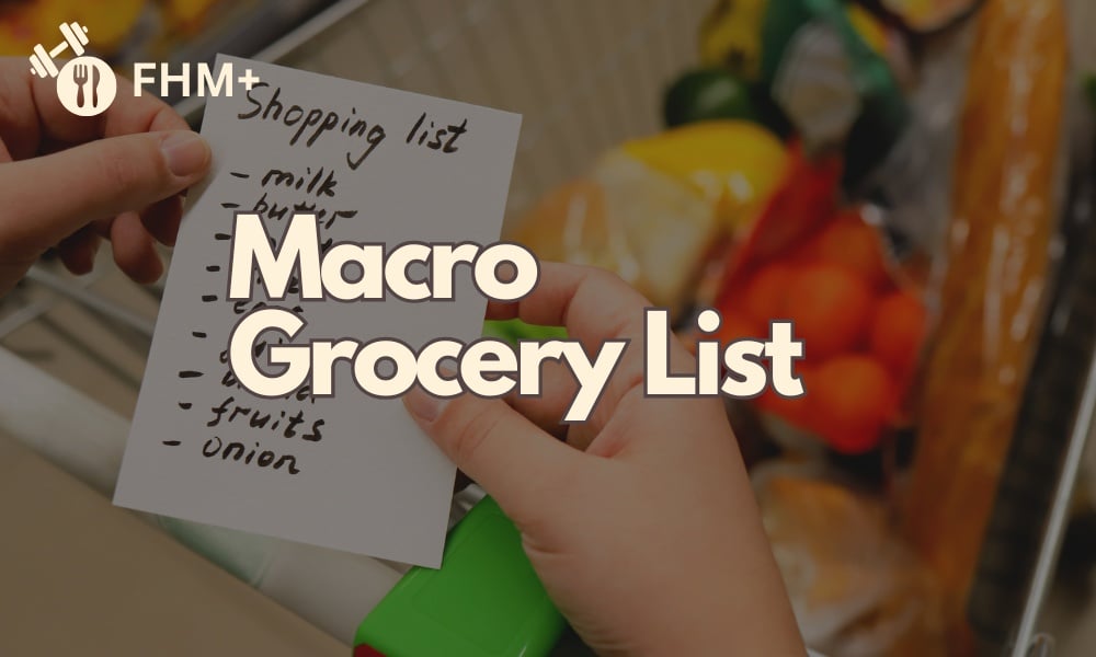 macro grocery list featured image