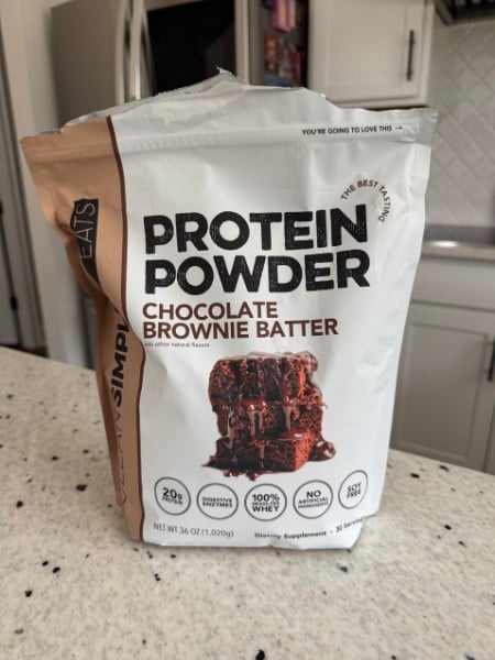 clean simple eats chocolate protein powder