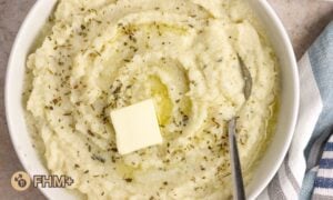 Mashed Cauliflower (Macro-Friendly Side Dish!)