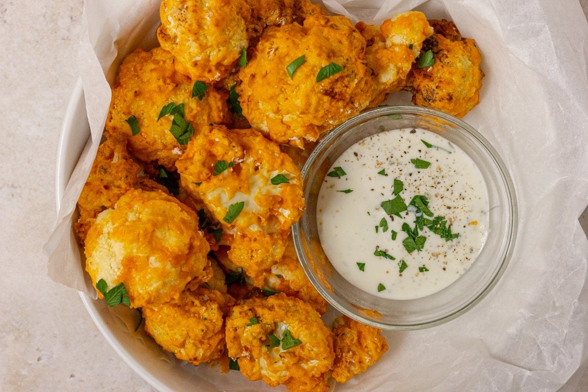 Crispy Buffalo Cauliflower